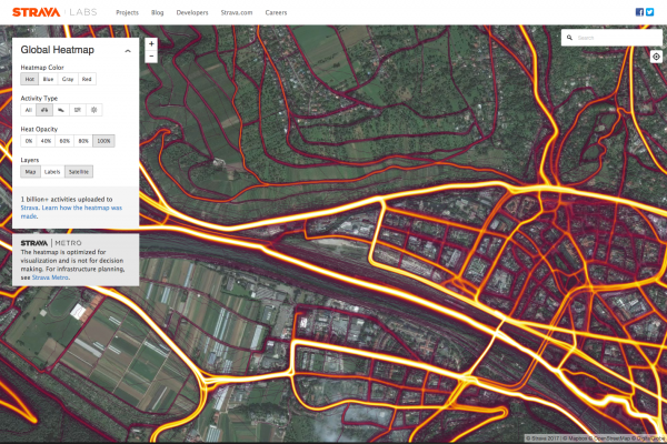 Strava Heatmap Esslingen