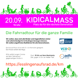 Plakat Kidical Mass 20.09.2020