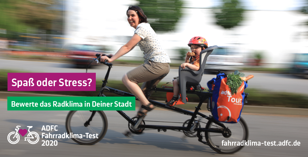 Fahrradklimatest: Spaß oder Stress?